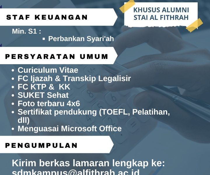lowongan berkhidmah stai al fithrah