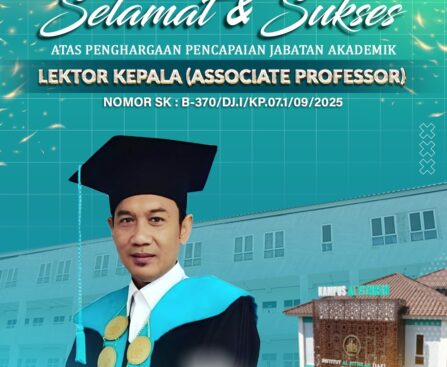 Wakil Rektor III Institut Al Fithrah (IAF) Surabaya Resmi Meraih Jabatan Akademik Lektor Kepala
