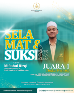 Juara 1 Tingkat Nasional dalam Lomba Essay