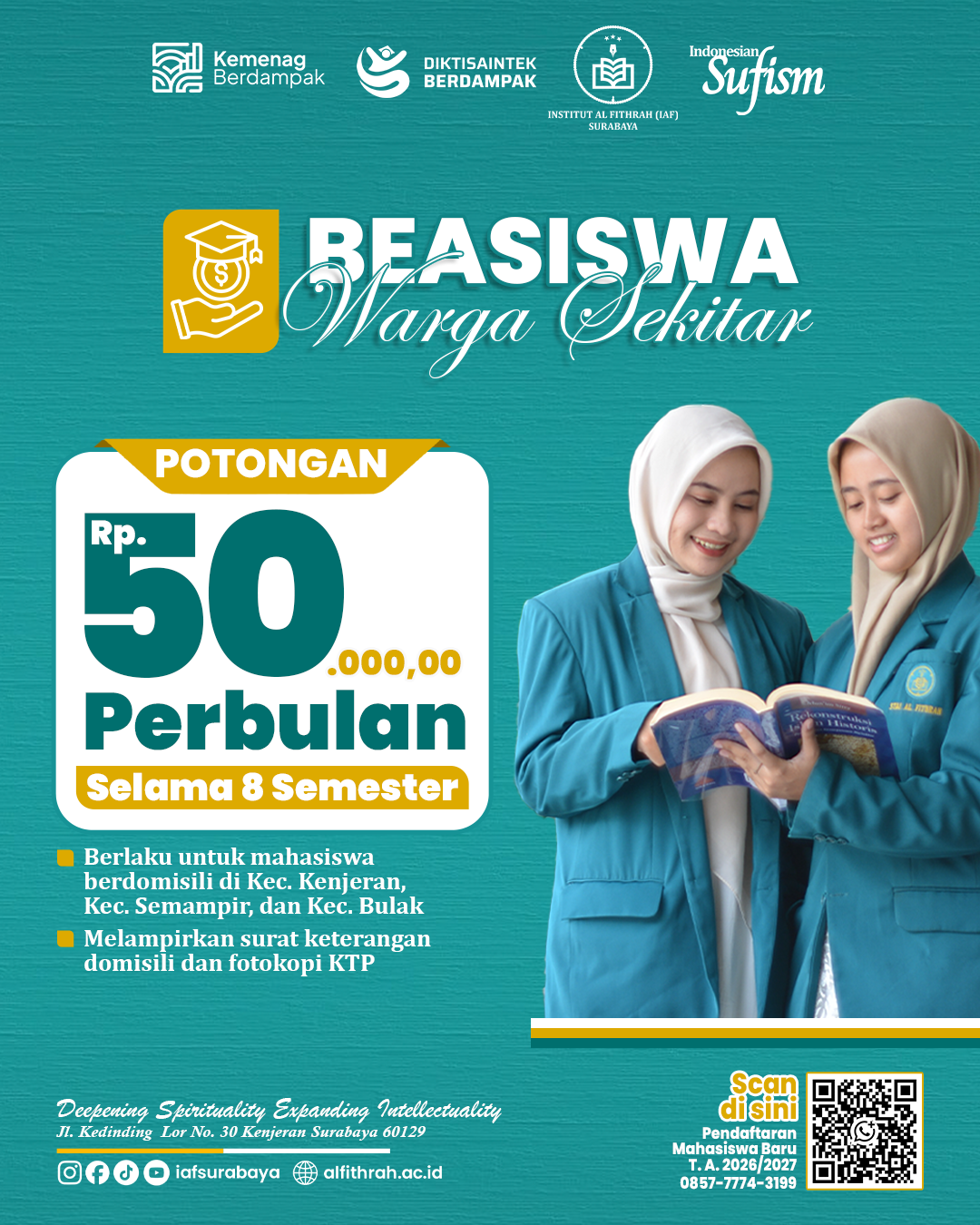 Beasiswa Warga Sekitar institut al fithrah
