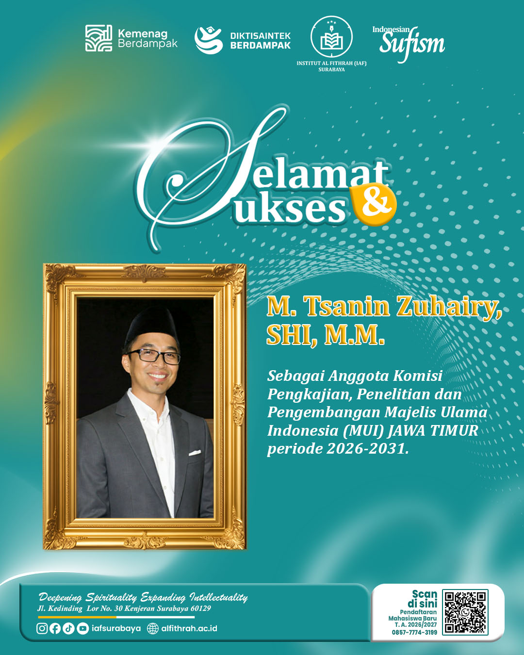Anggota Komisi Pengkajian, Penelitian dan Pengembangan Majelis Ulama Indonesia (MUI) Jawa Timur periode 2026–2031