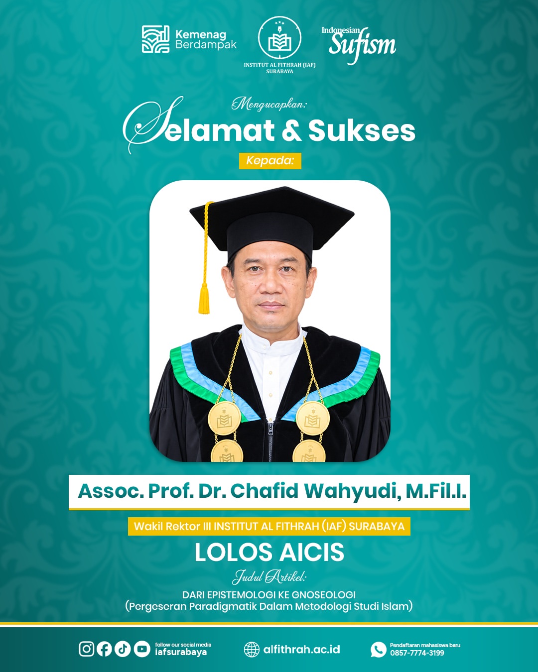 Wakil Rektor III IAF Surabaya