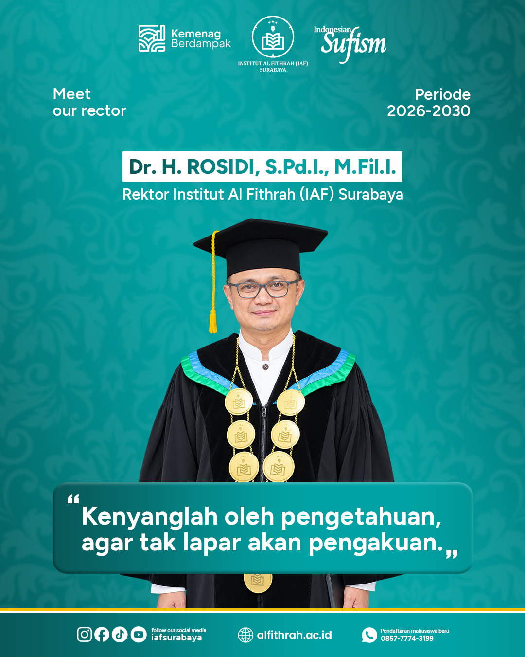 Kenali sosok Rektor Institut Al Fithrah (IAF)